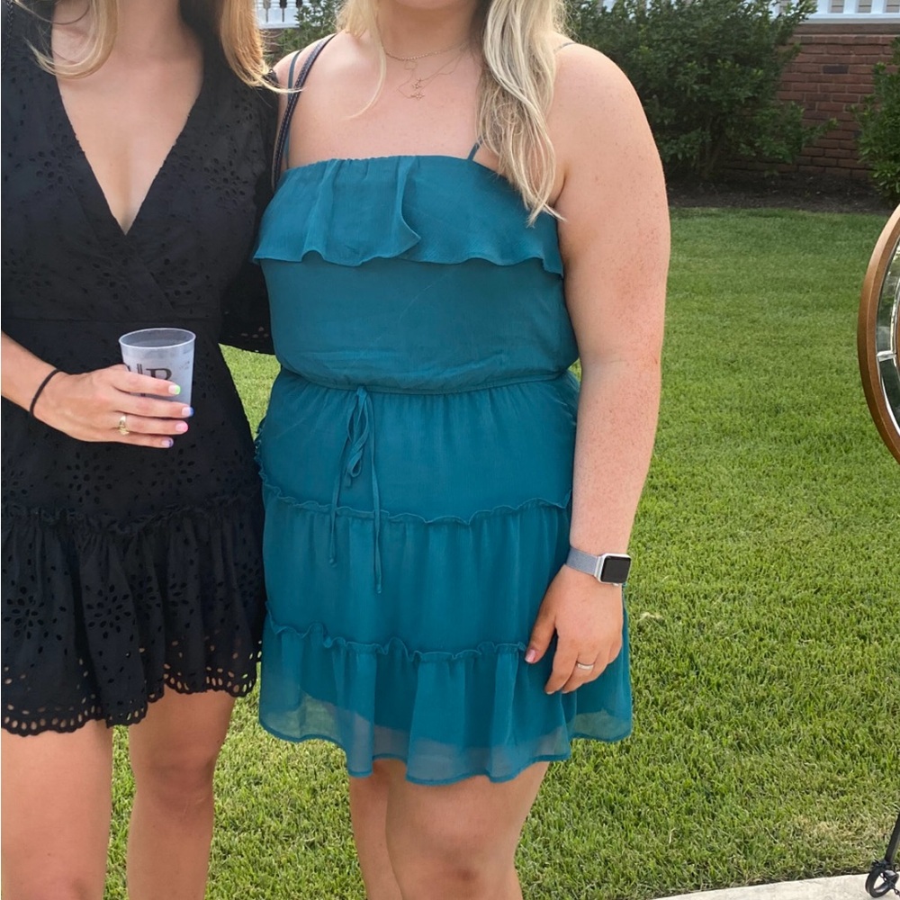 Altar'd State Teal Mini Dress